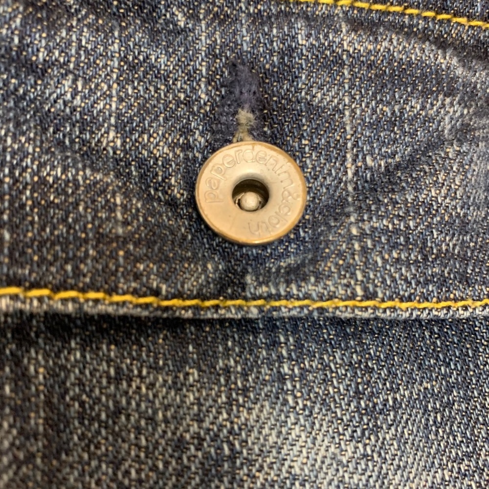 Paper Denim & Cloth Madcap Flare blue jeans Size 26, hemmed 30” inseam, low rise - Picture 11 of 14